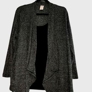 Glittery Gray Cardigan